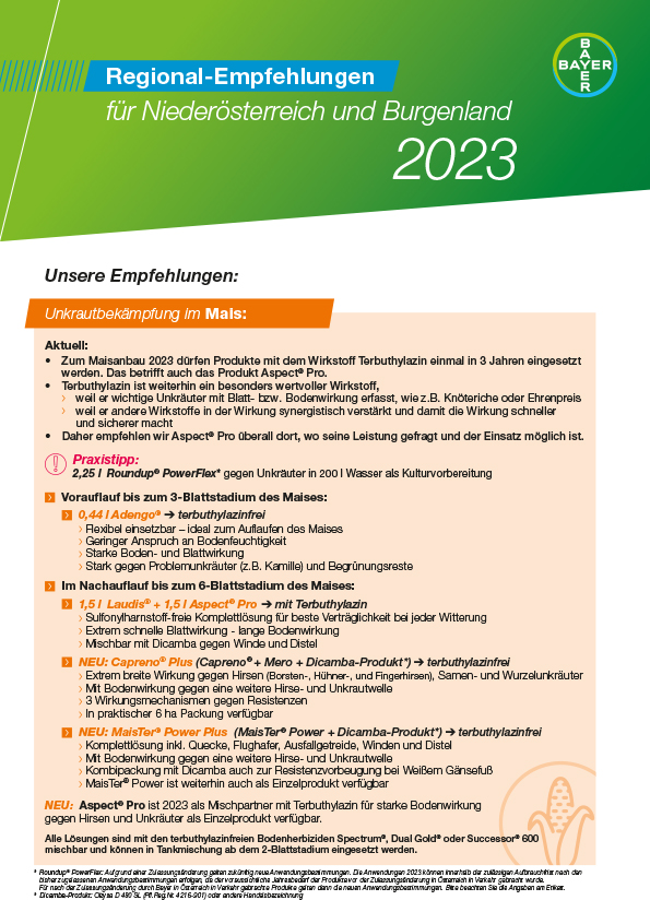 Regional-Empfehlungen Niederösterreich, Burgenland, Ost